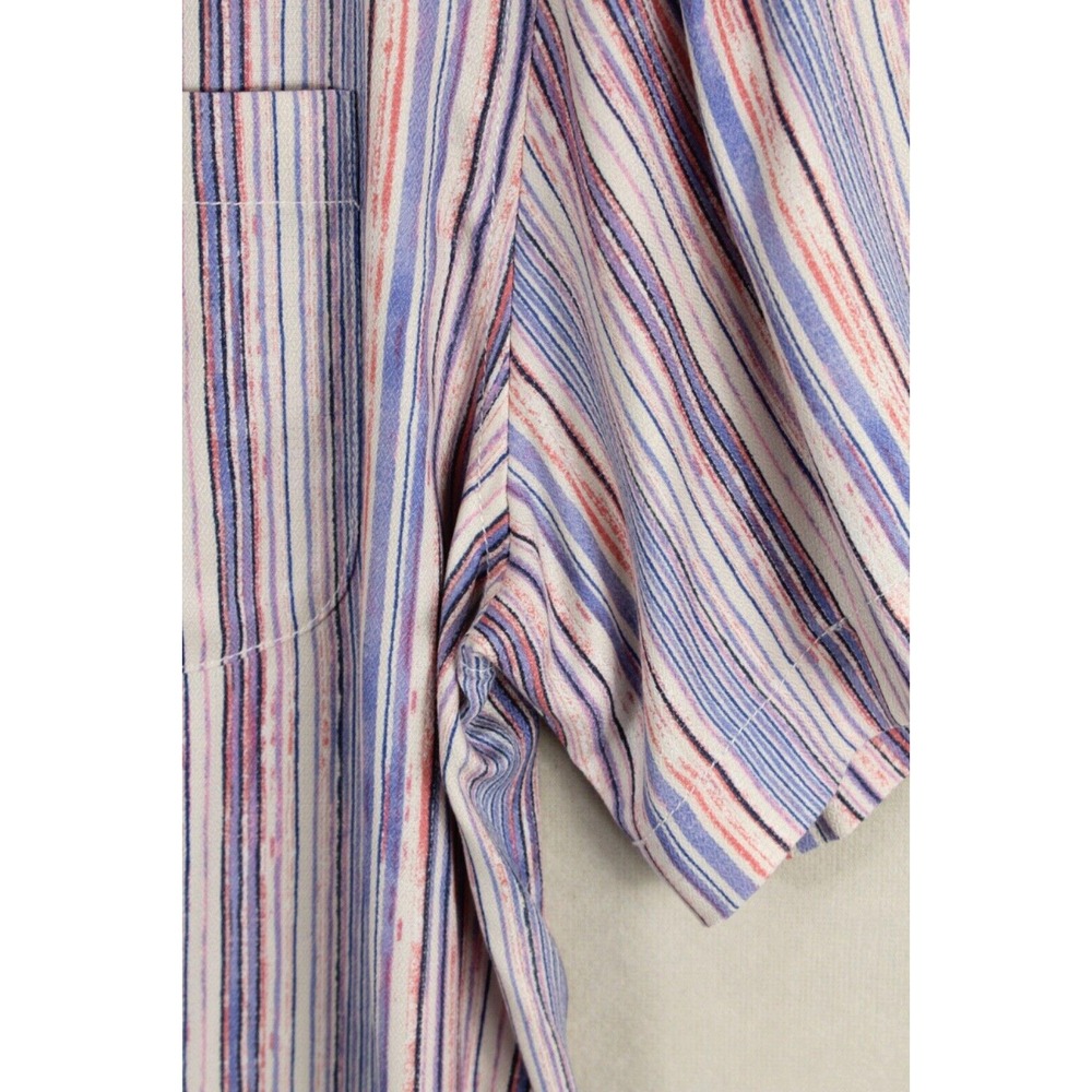 Tommy Bahama ISLAND ZONE Shirt Mens Large Silk Blend Striped - Picture 7 of 16
